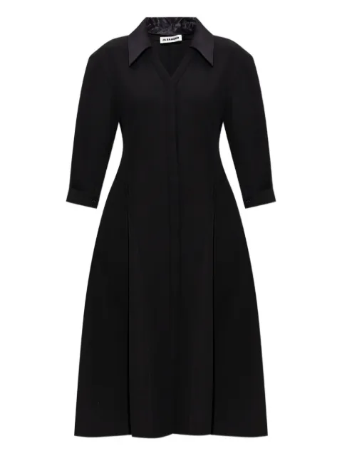 Jil Sander long-sleeves midi dress