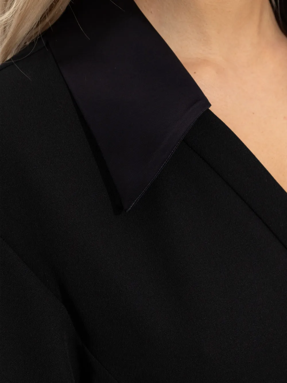 Jil Sander Midi-jurk met lange mouwen 001 BLACK