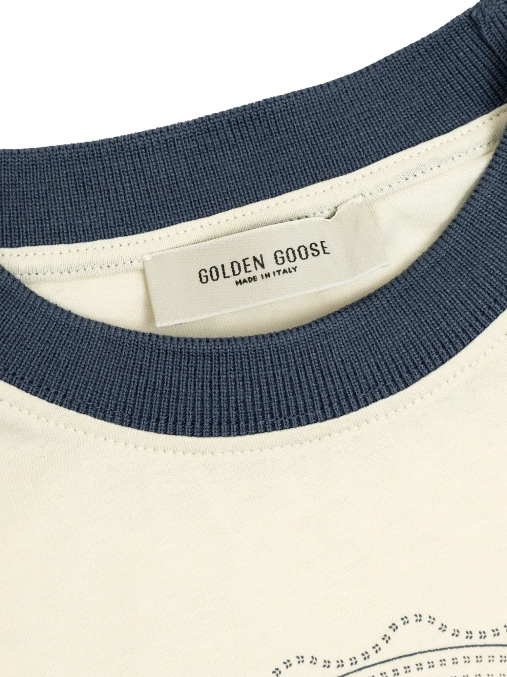 Golden Goose Kids T-shirt met grafische print Beige