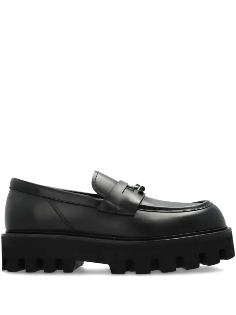 Alexander McQueen leather platform loafers