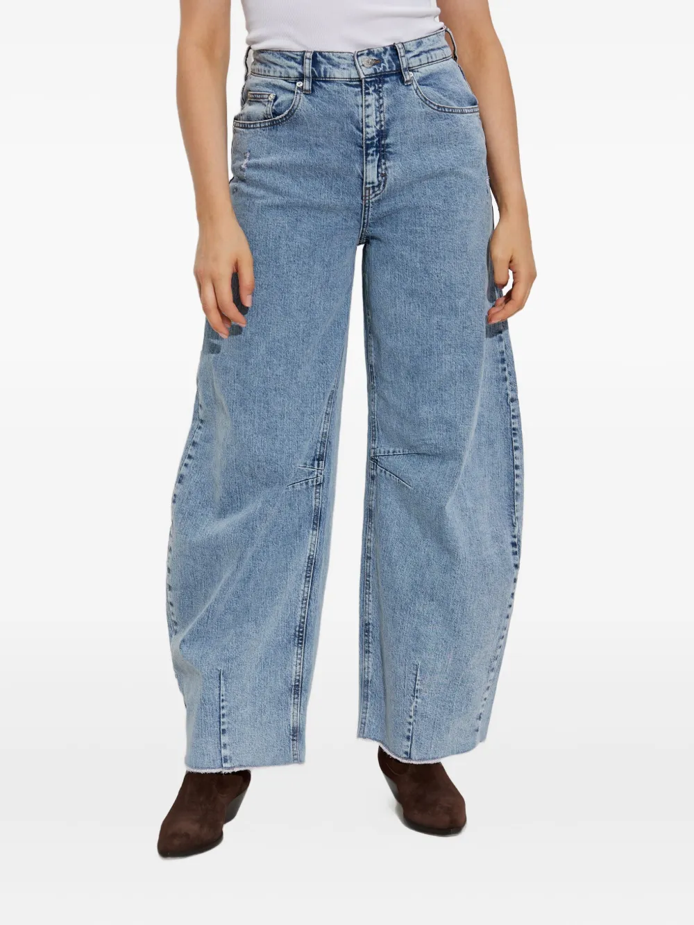 Gestuz Gzdea jeans met wijde pijpen Blauw