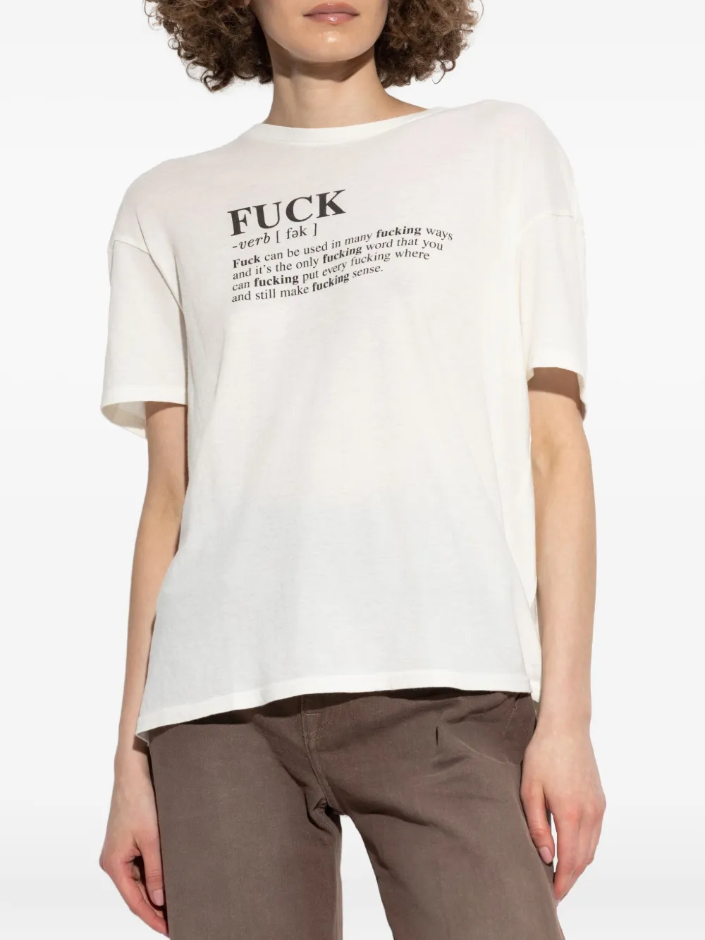 R13 Katoenen T-shirt Wit