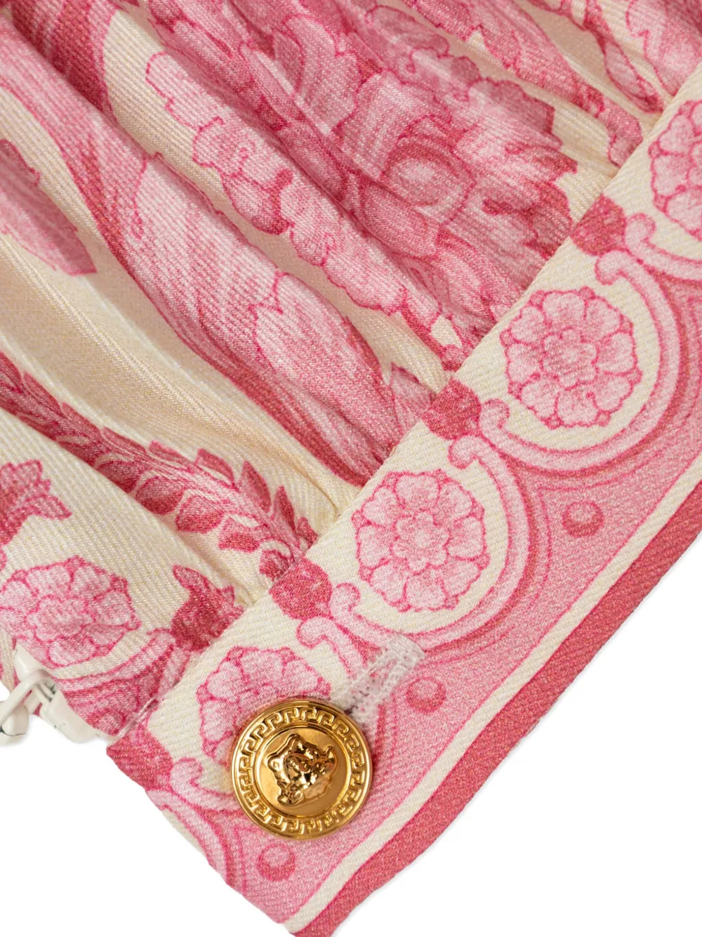 Versace Kids Plooirok met bloemenprint Roze