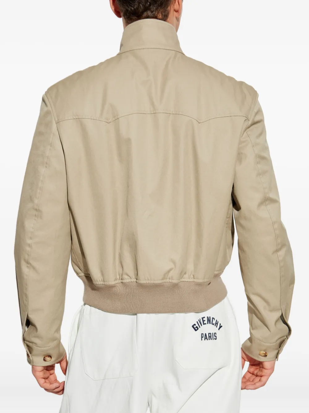 Alexander McQueen Bomberjack met rits Beige