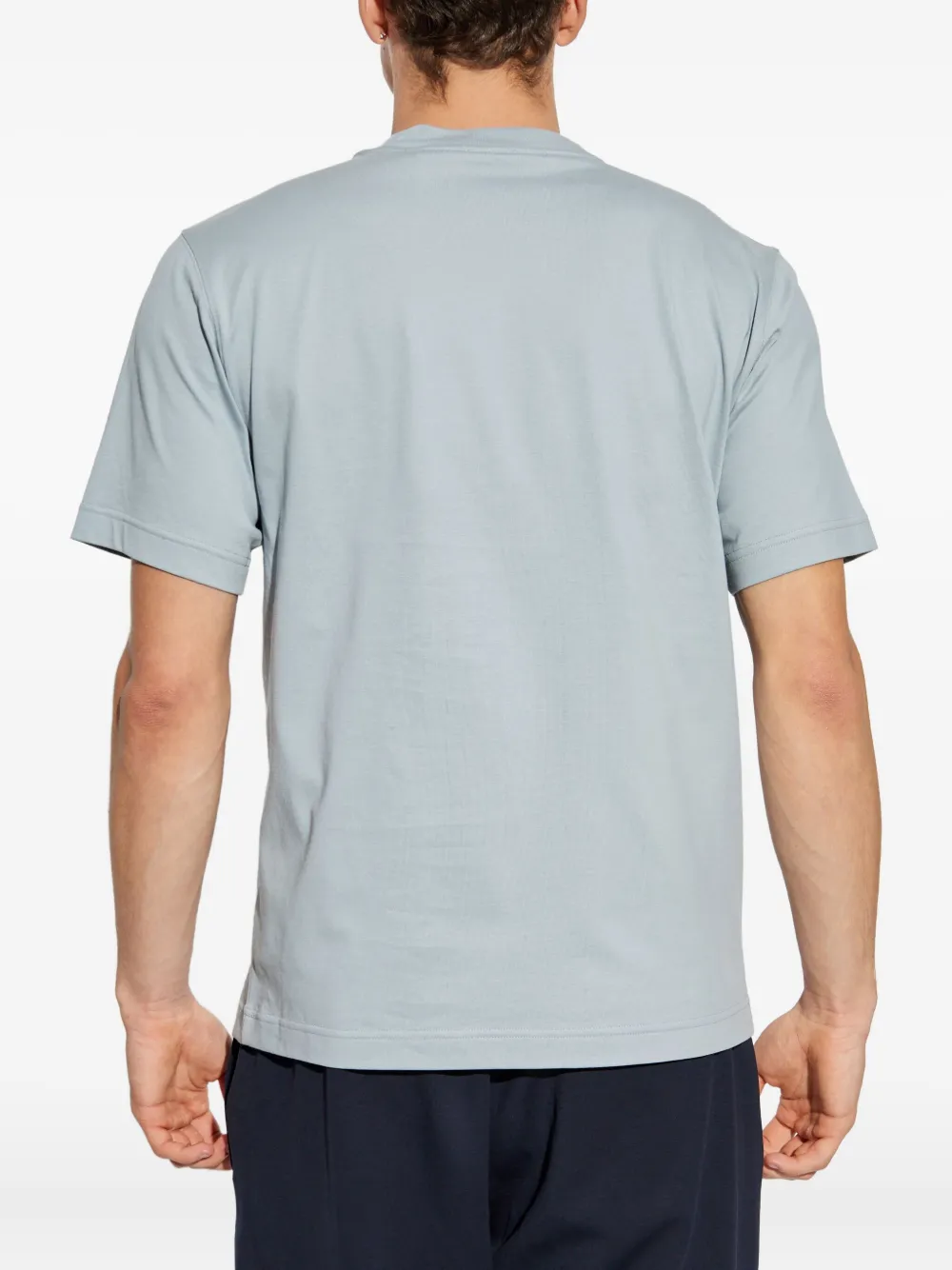 Burberry oval-logo cotton T-shirt Blauw