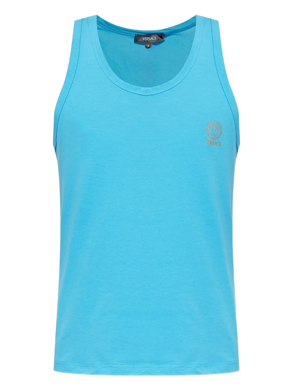 Versace Medusa Head-print tank top Blauw