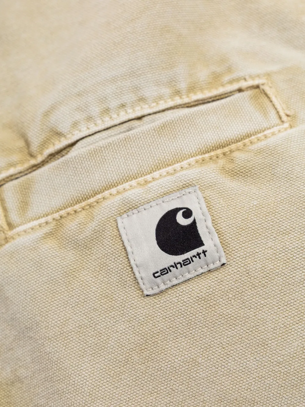 Carhartt WIP Emery denim jack van biologisch katoen met rits Beige