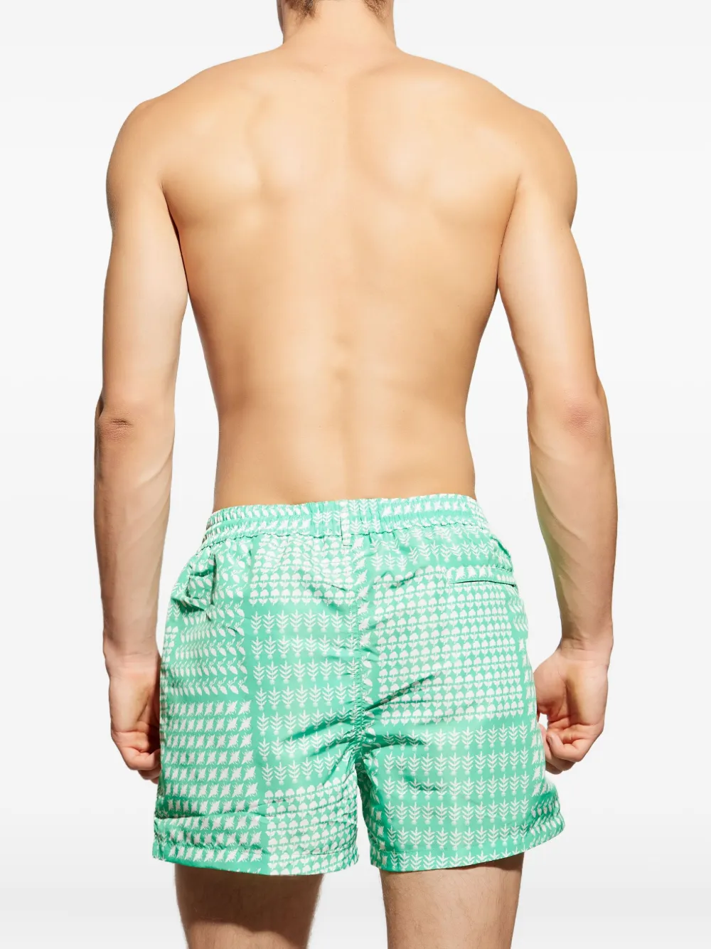 Paul Smith patterned drawstring swim shorts Groen