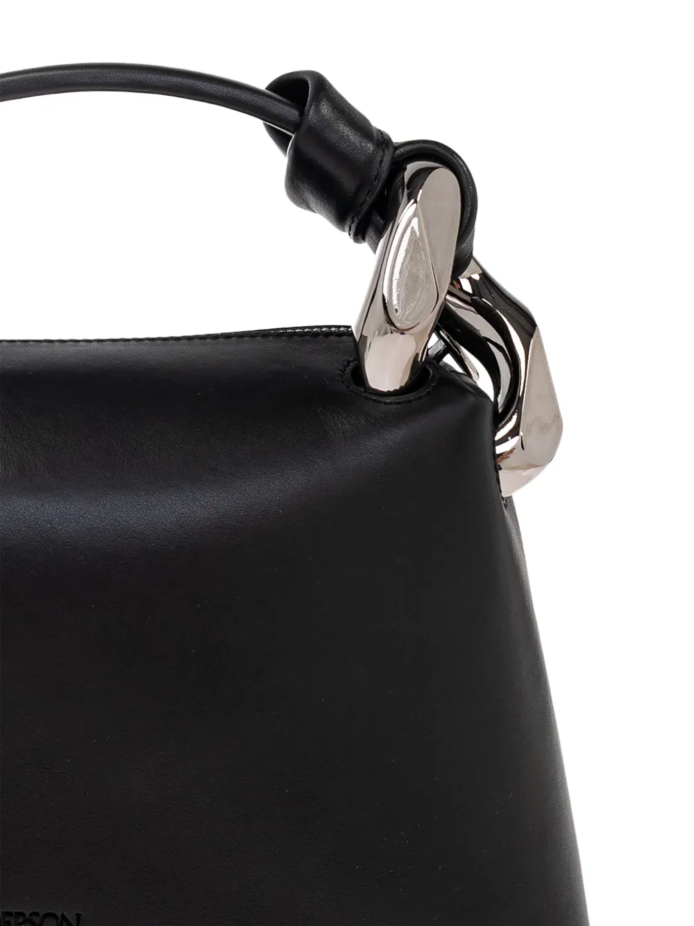 JW Anderson knot-detail leather tote bag Zwart