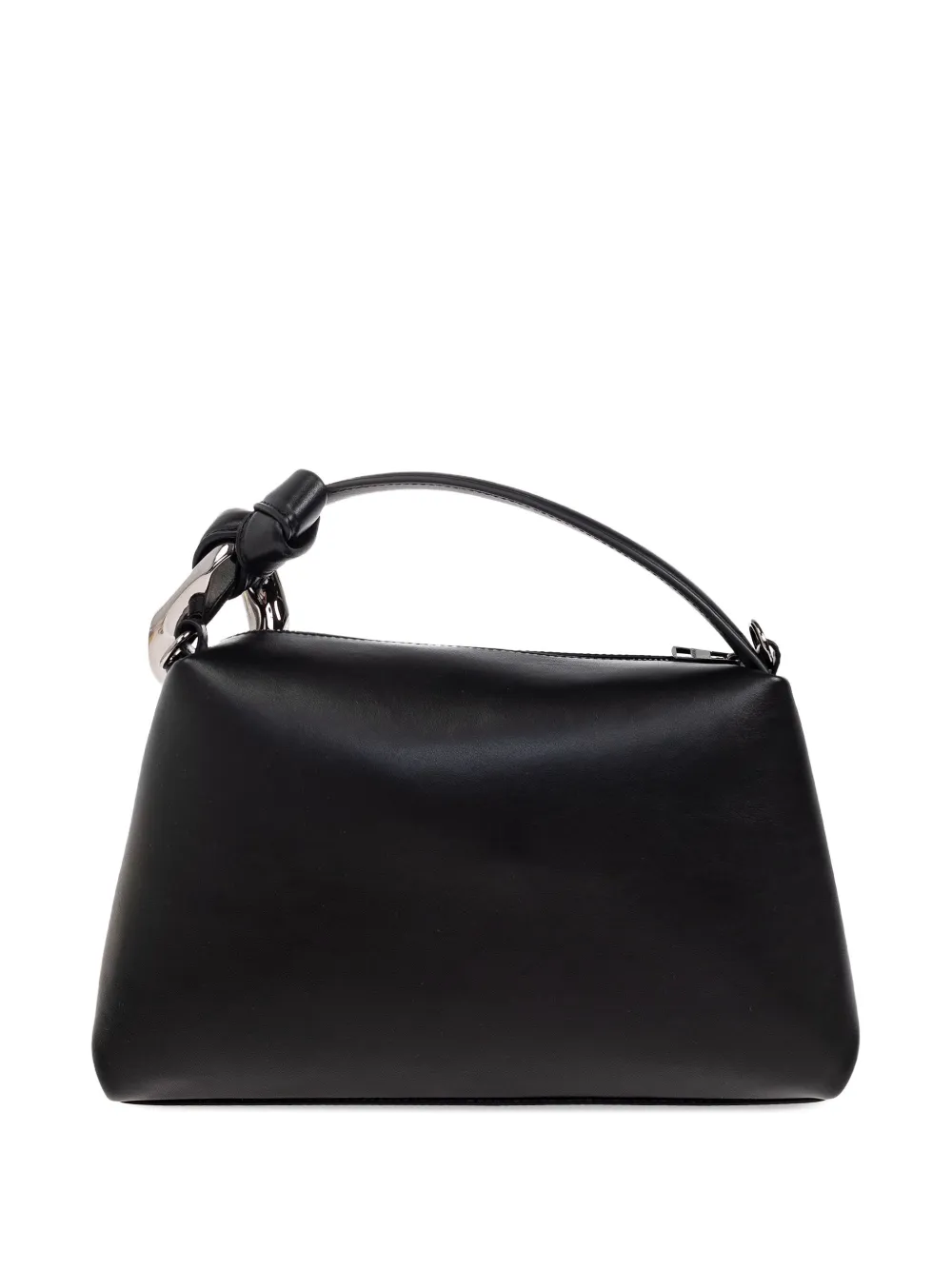 JW Anderson knot-detail leather tote bag Zwart
