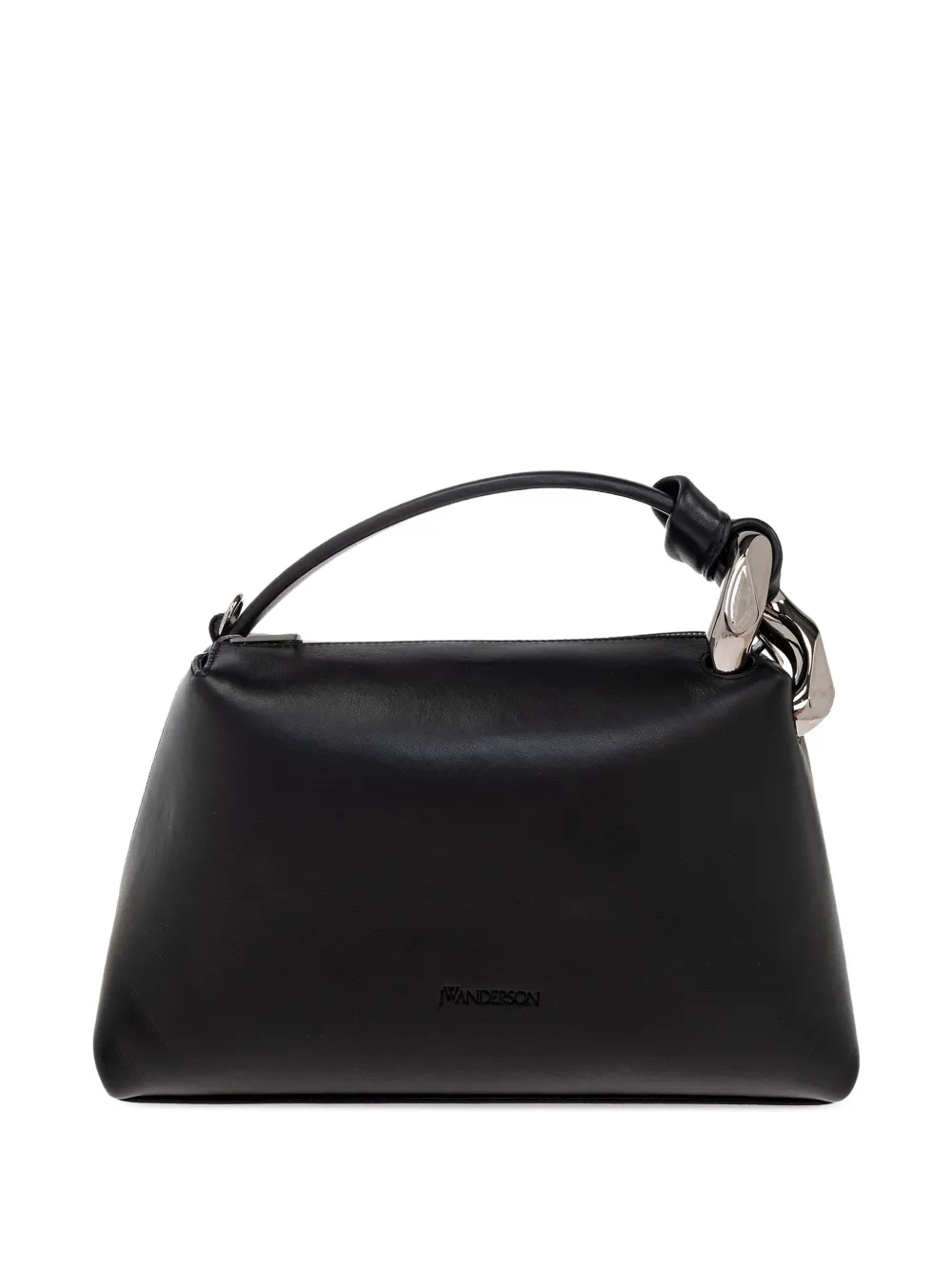JW Anderson knot-detail leather tote bag Zwart