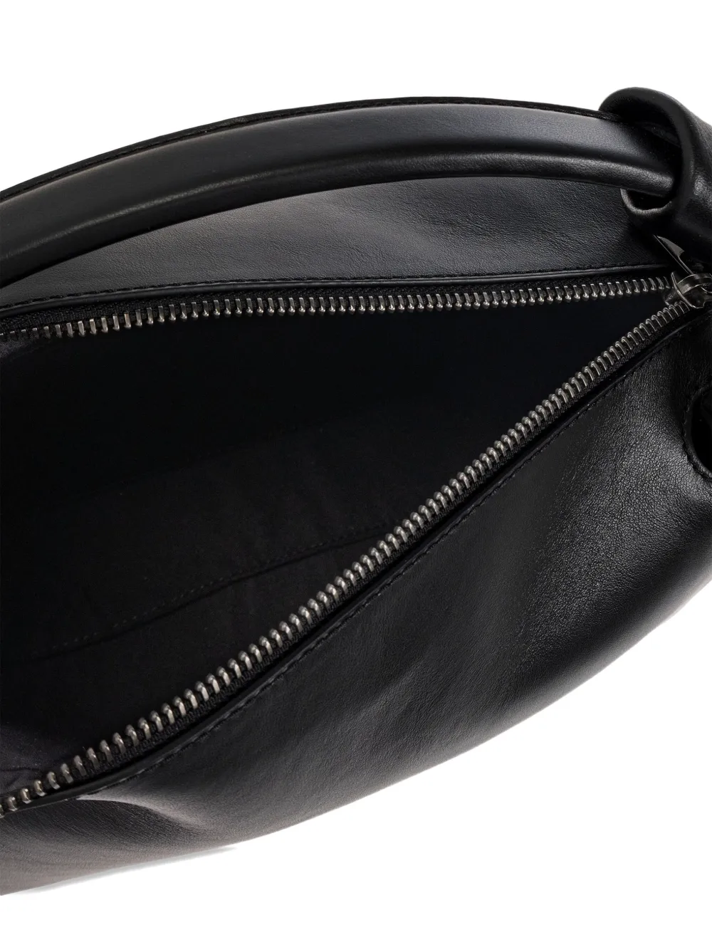 JW Anderson knot-detail leather tote bag Zwart