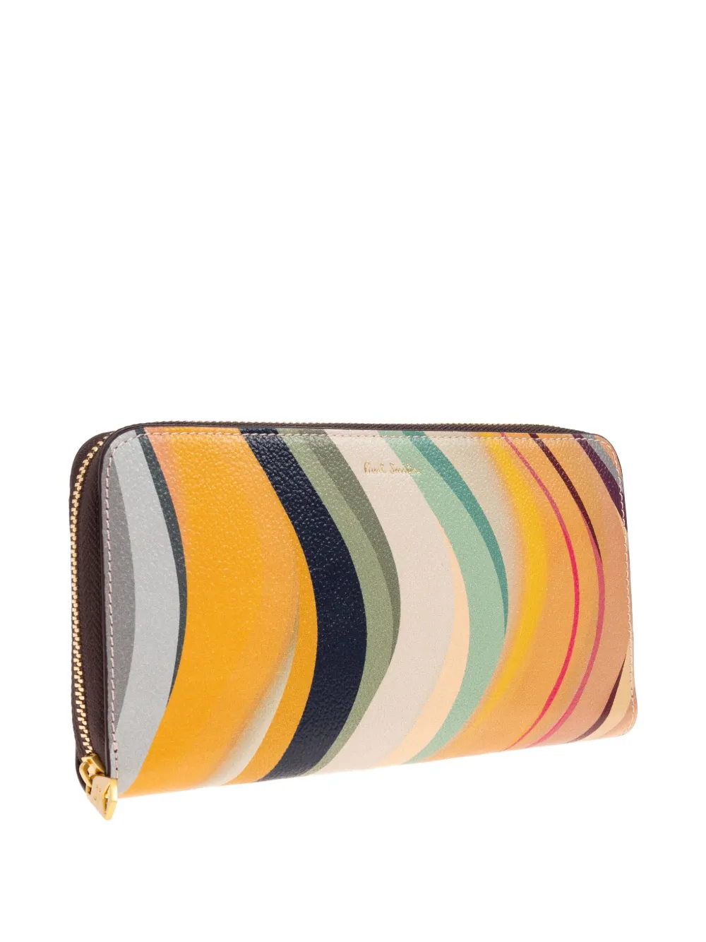 Paul Smith swirl-pattern zip-around wallet Oranje