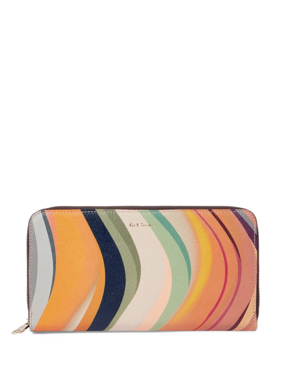 Paul Smith swirl-pattern zip-around wallet - Arancione