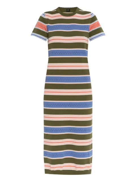 PS Paul Smith striped short-sleeved dress