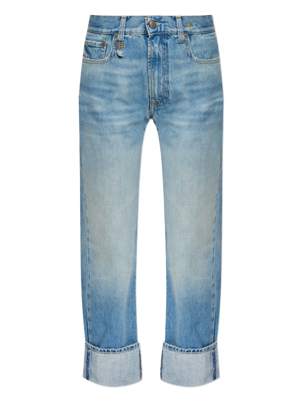 R13 folded-edge jeans Blauw