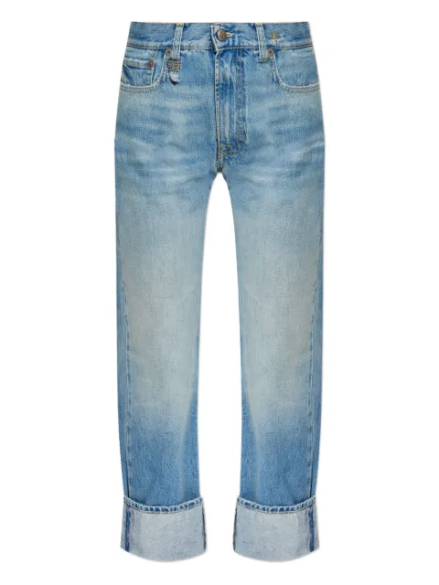 R13 folded-edge jeans