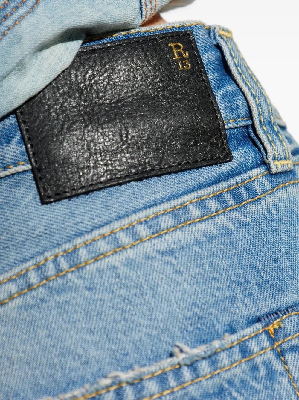 R13 folded-edge jeans Blauw