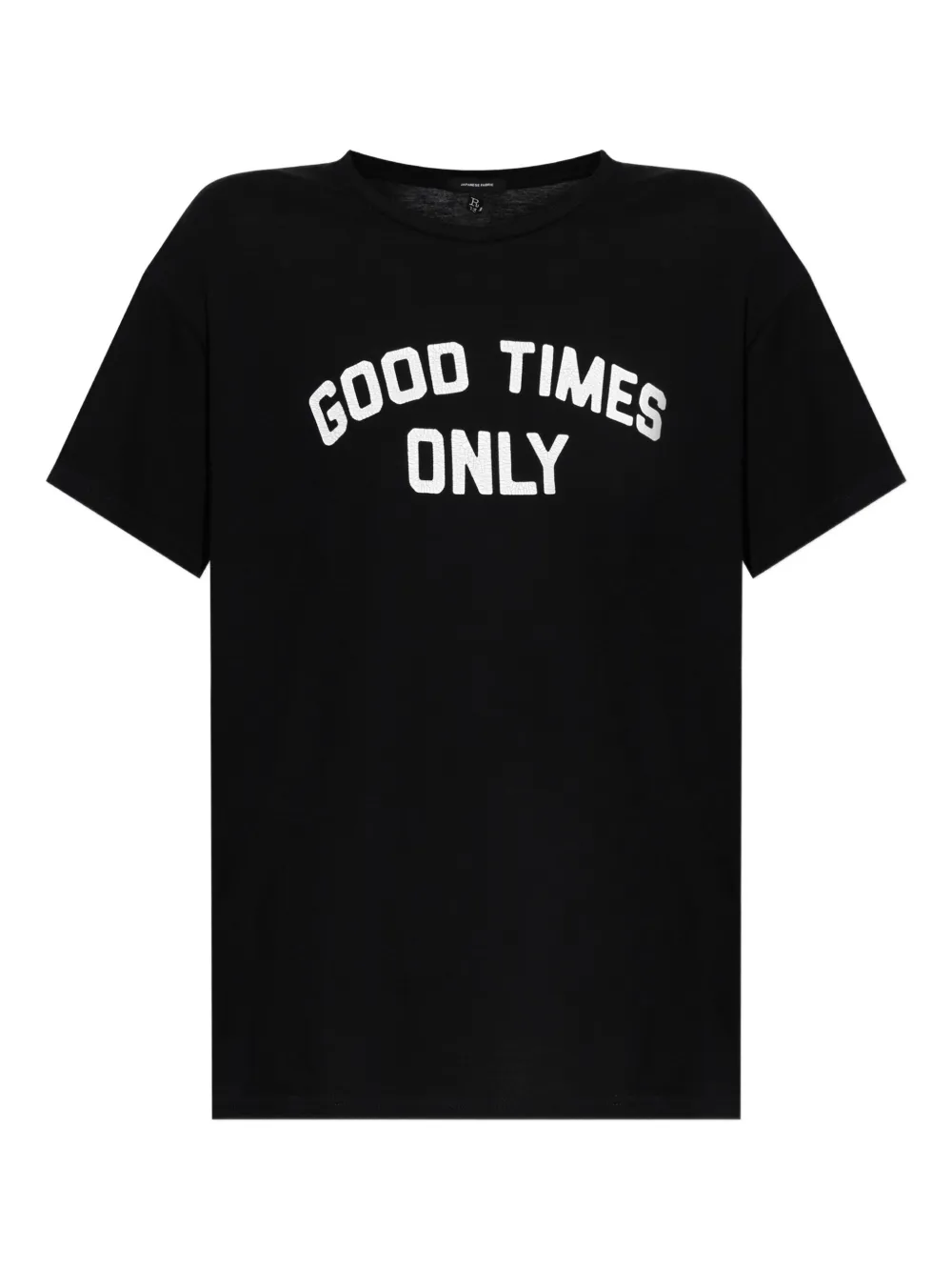 R13 printed cotton T-shirt Zwart