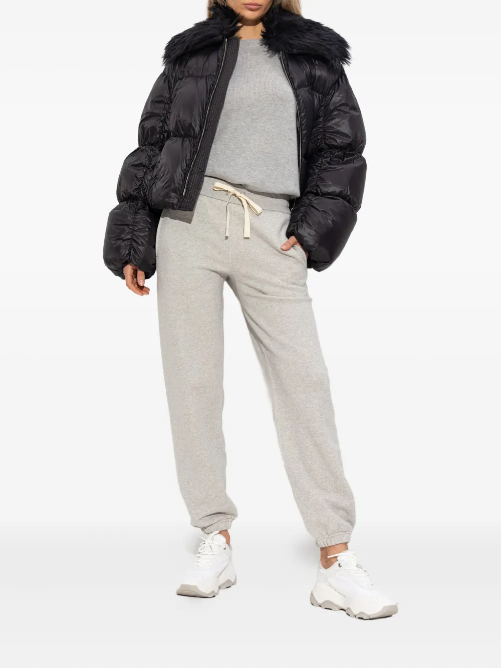 Jil Sander Trainingsbroek met trekkoordtaille Grijs