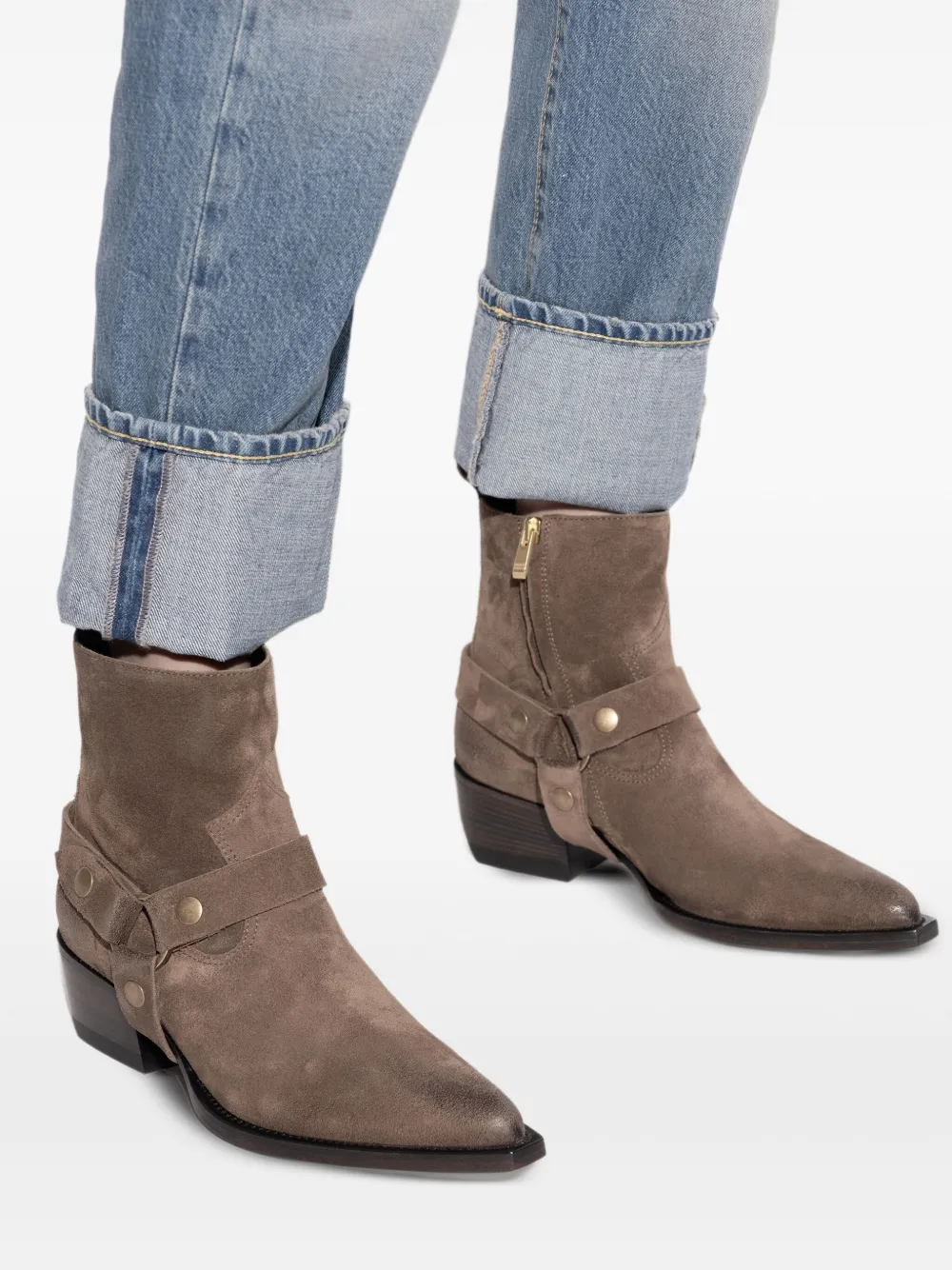 Golden Goose suede boots Brown