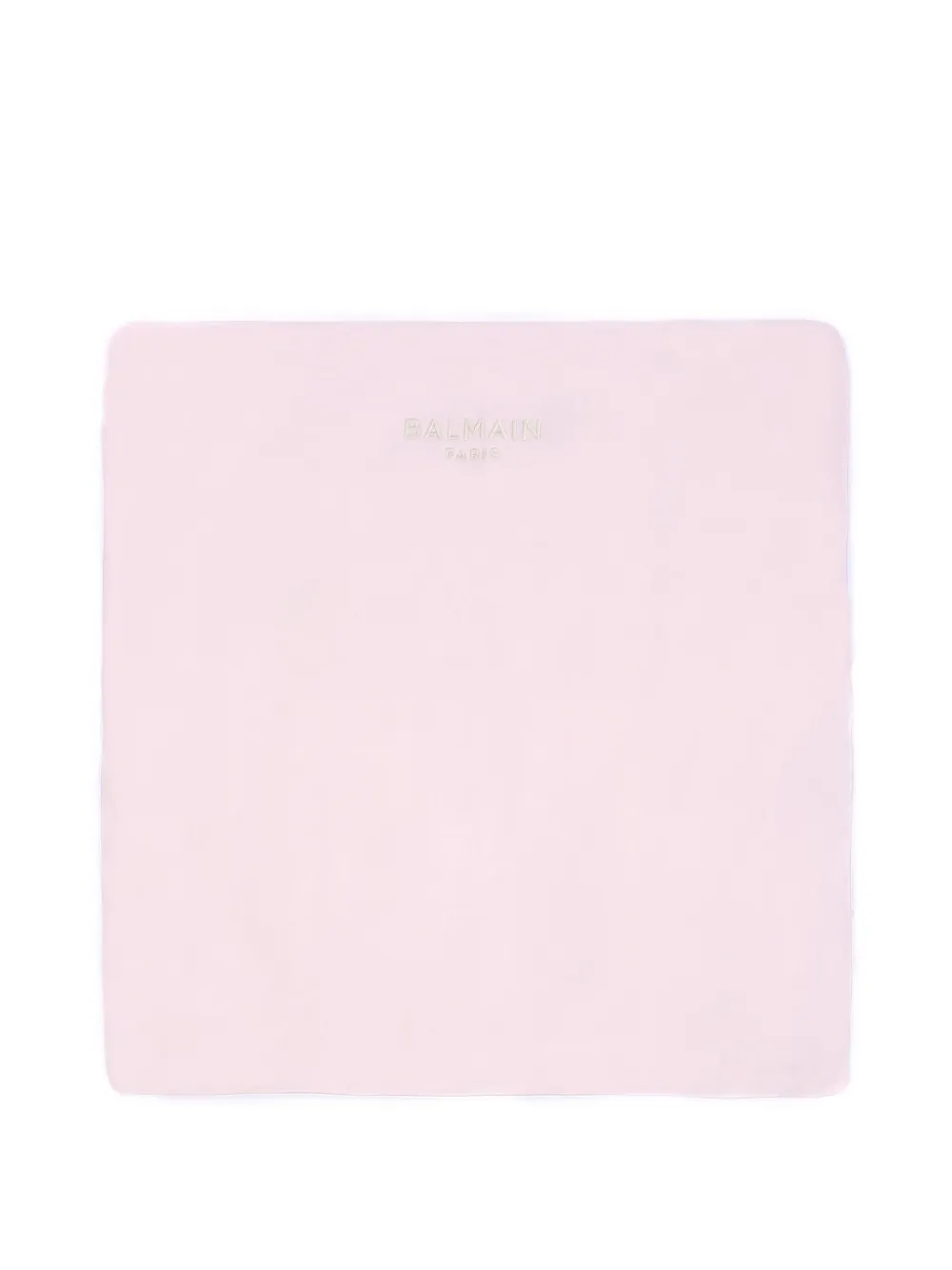 Balmain Kids logo-embroidered blanket | Pink | Image 1