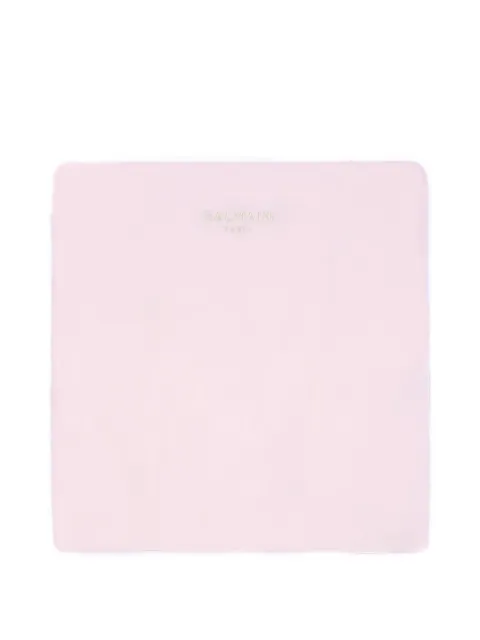 Balmain Kids logo-embroidered blanket