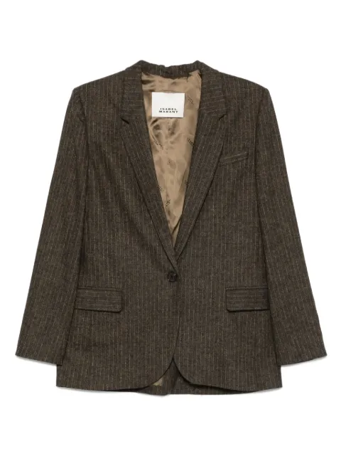 ISABEL MARANT blazer boutonné à fines rayures