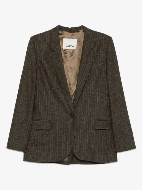 ISABEL MARANT blazer boutonné à fines rayures