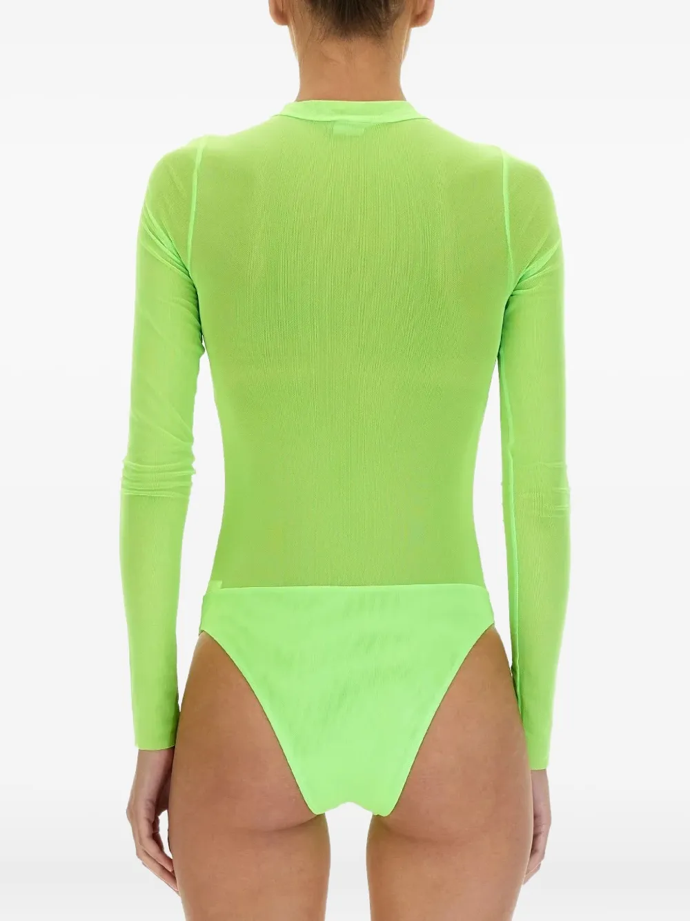 Not After Ten Long Sleeve Bodysuit In Green