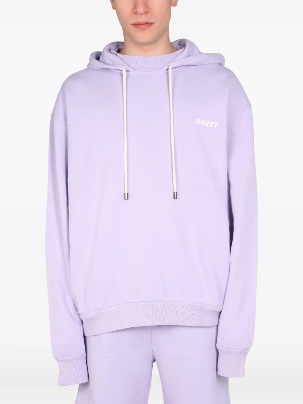 MOUTY logo-print hoodie | Purple | Image 1