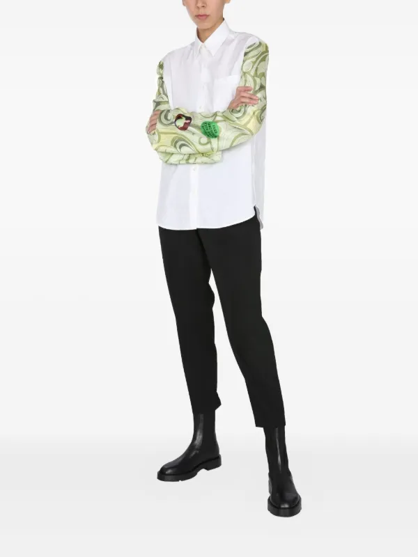 Raf Simons long-sleeve Shirt | White | FARFETCH JO