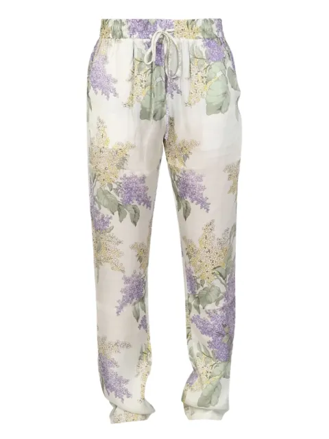 MOUTY floral-print straight-leg trousers