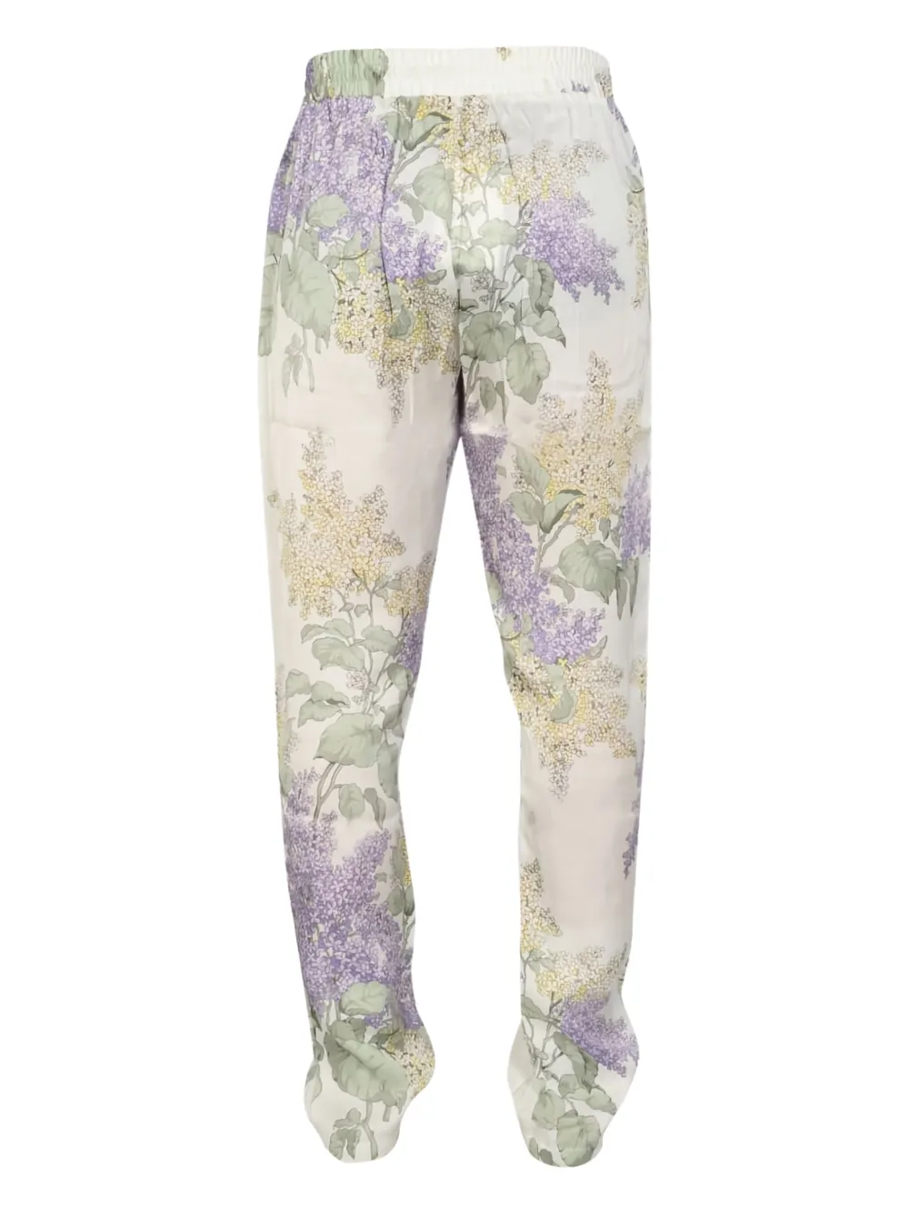  Mouty Floral-print Straight-leg Trousers - Neutrals 