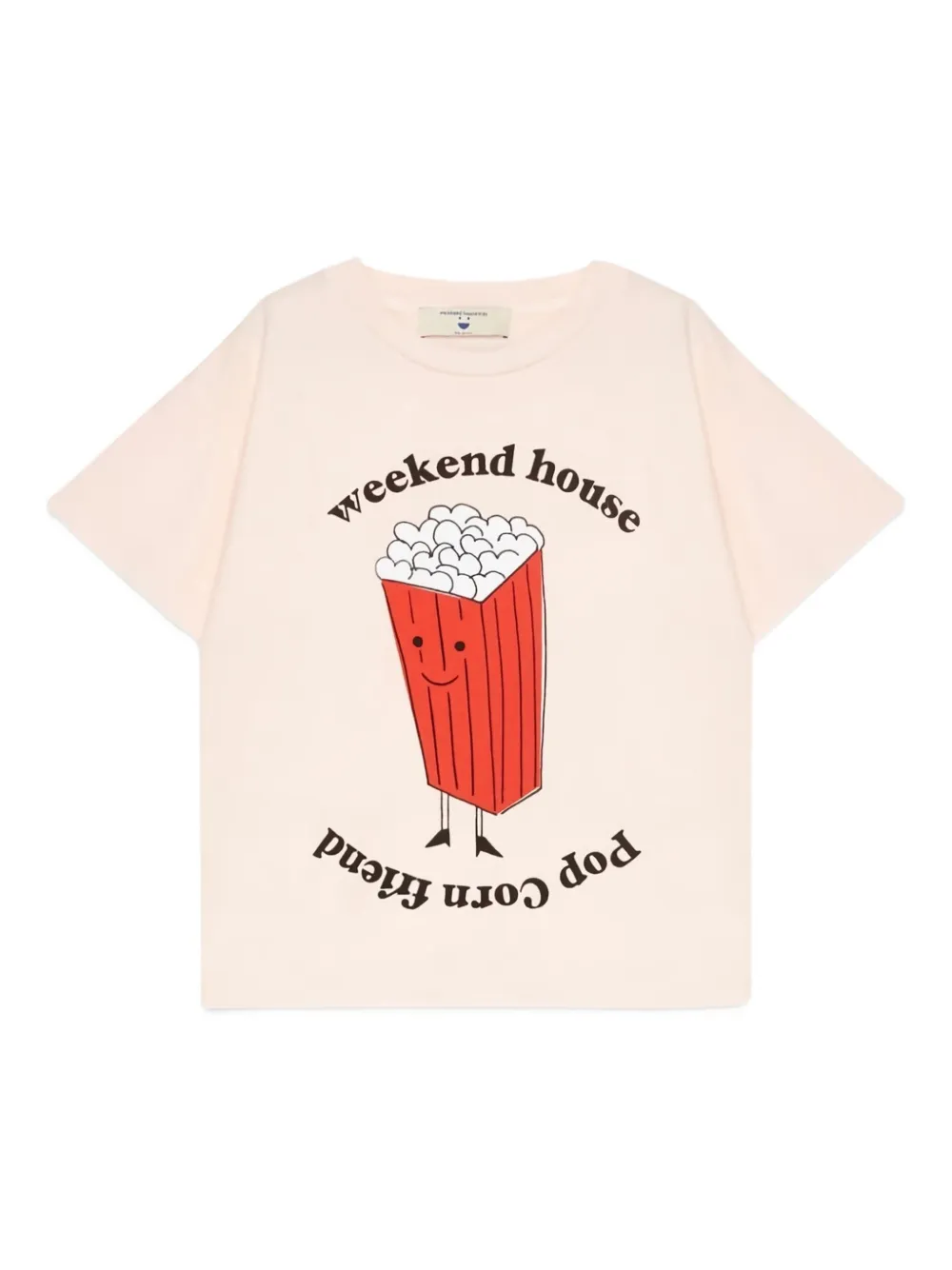 Weekend house kids T-shirt met grafische print Beige