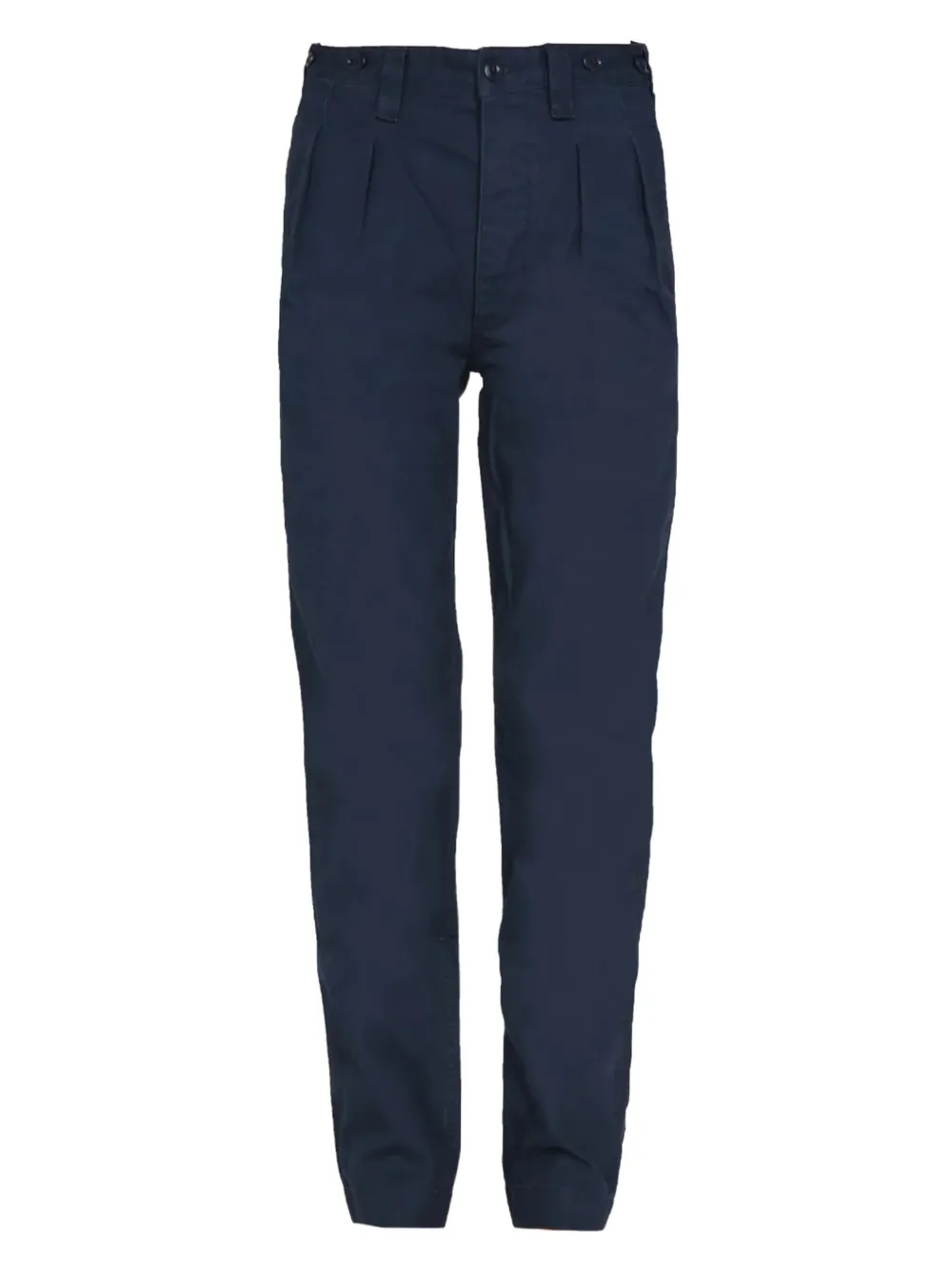 Nigel Cabourn Pleated Straight-leg Trousers In Blue