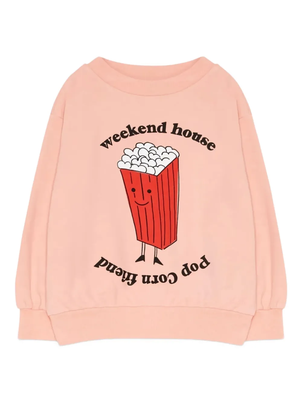 Weekend house kids graphic-print sweater | Pink | Image 1
