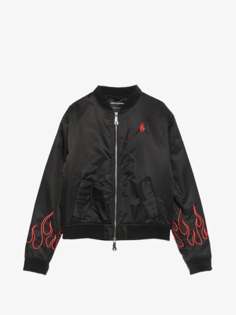 Vision Of Super Kids veste bomber à broderie flamme