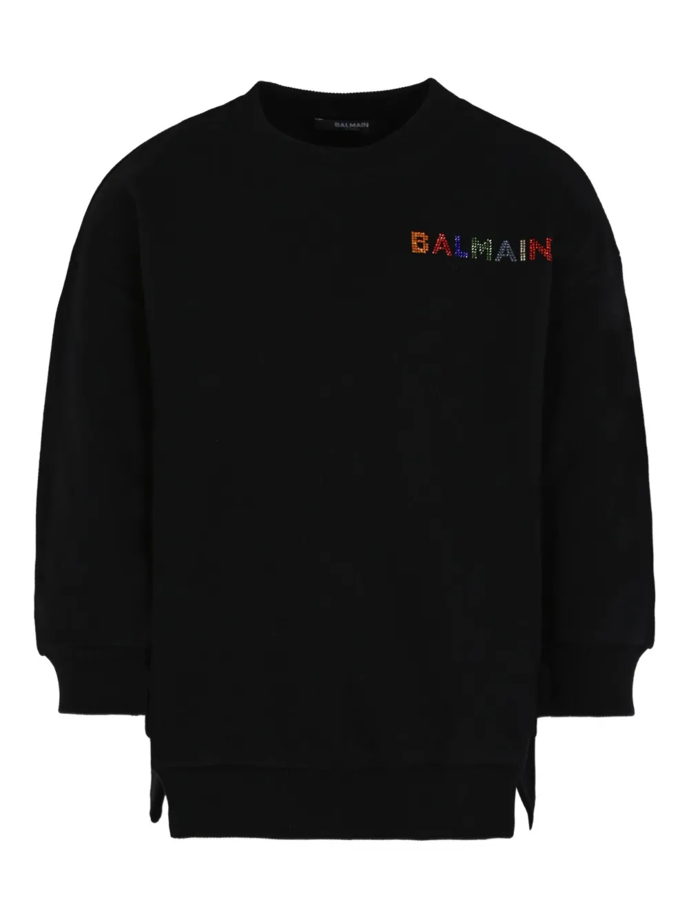 Balmain Kids Sweater verfraaid met kristallen Zwart