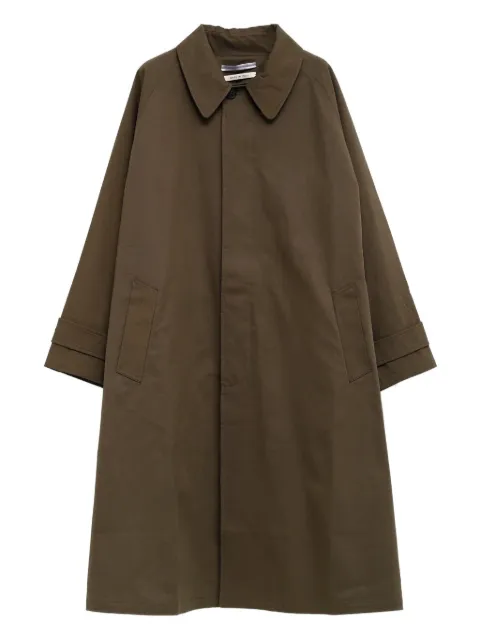 Cristaseya raglan-sleeve single-breasted coat
