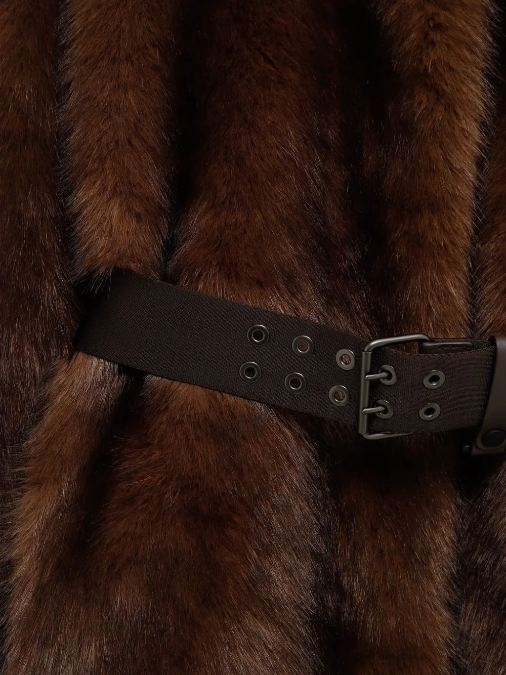 Moncler Grenoble Jas met ceintuur Bruin