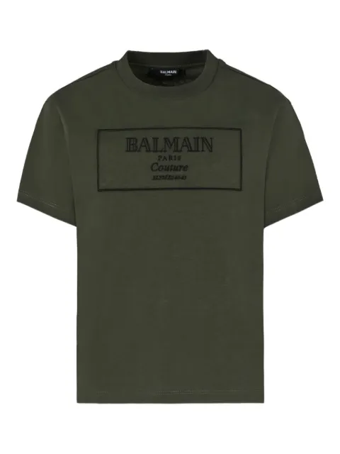 Balmain Kids logo-embroidered T-shirt