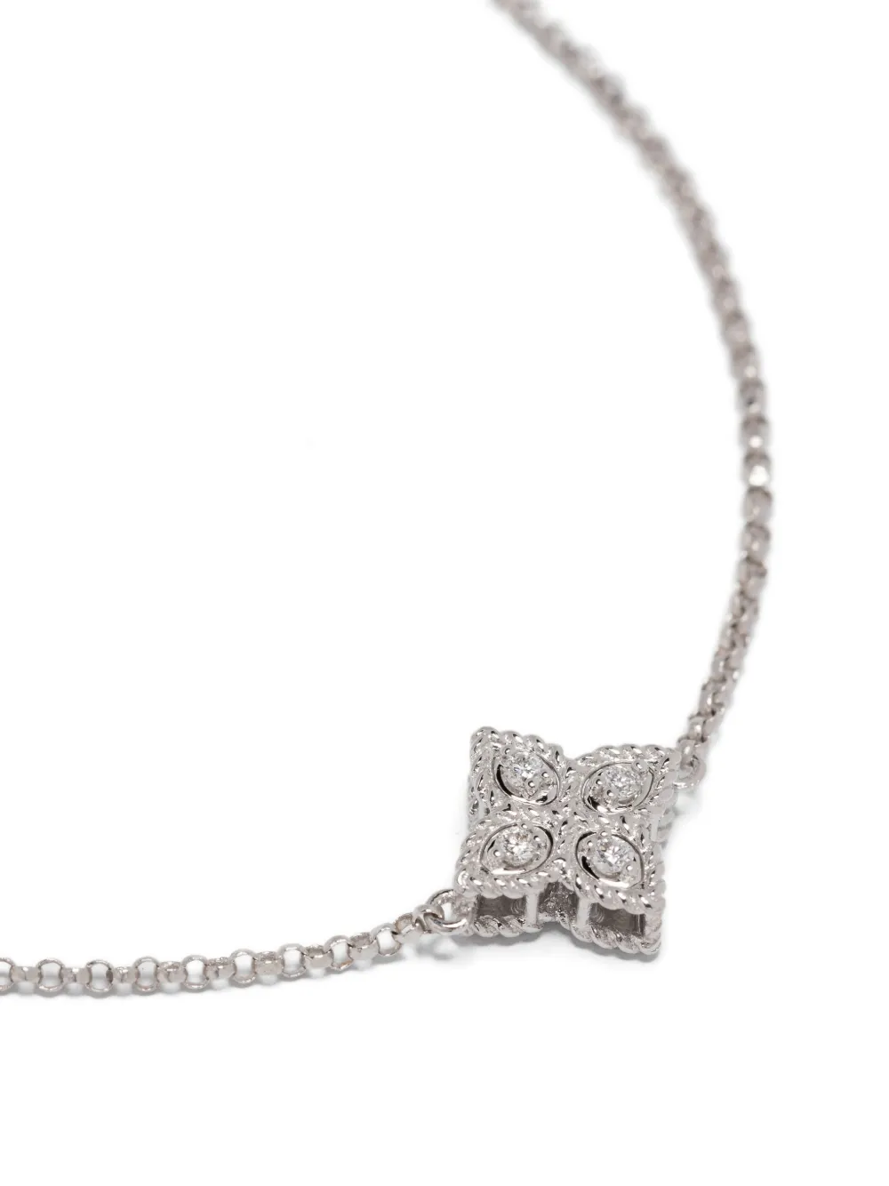  Roberto Coin 18k White Gold Diamond Bracelet - Silver 