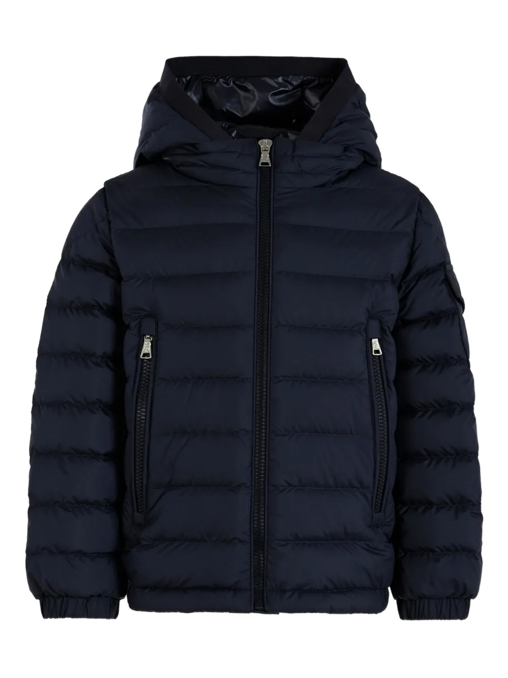 Moncler Enfant hooded quilted jacket | Blue | Image 1