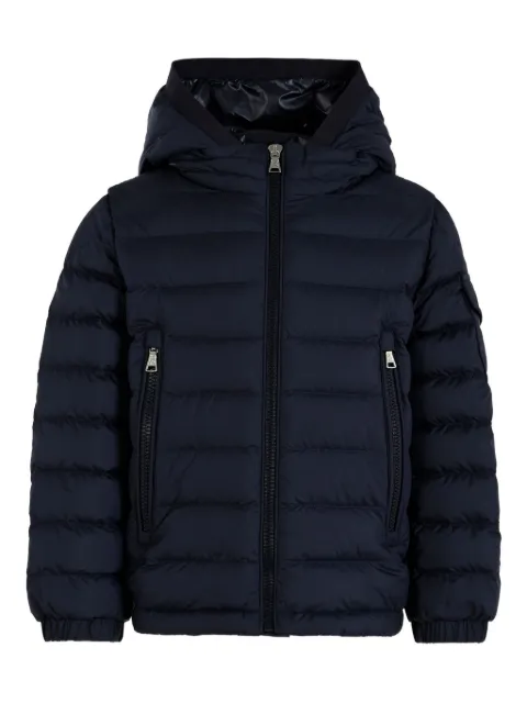 Moncler Enfant hooded quilted jacket
