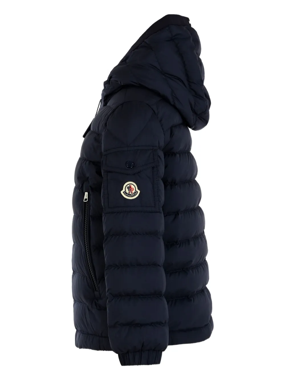 Moncler Enfant Gevoerd jack met capuchon Blauw