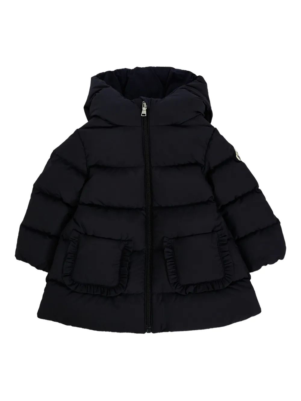 Moncler Enfant quilted down jacket Blauw