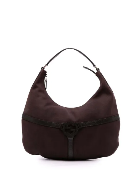 Gucci Pre-Owned 2016-2025 Canvas Reins hobo bag