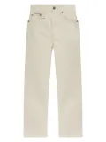R13 embroidered-pocket jeans - Neutrals