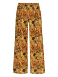 R13 floral-print jeans - Yellow